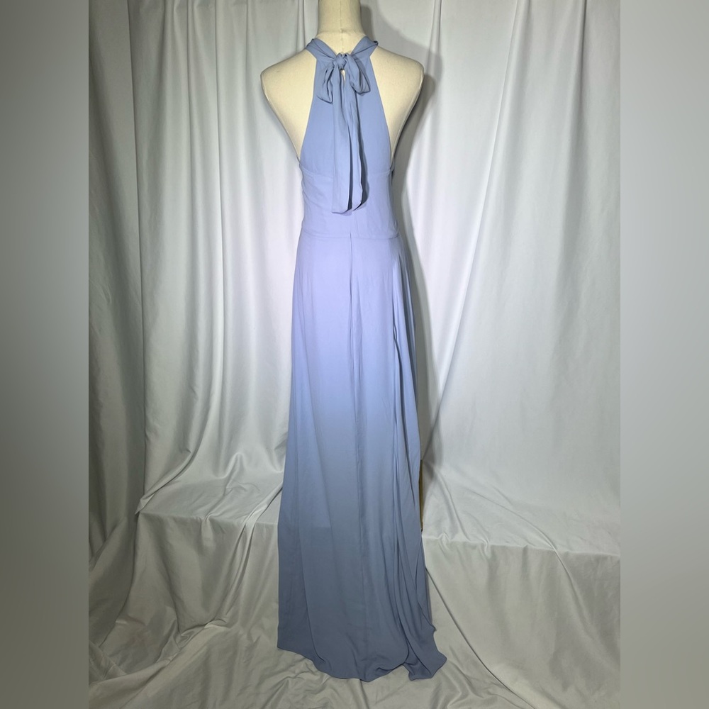 Halston Heritage Mock Neck Sleeveless Cape front dress | 14 NWT - Picture 3 of 10
